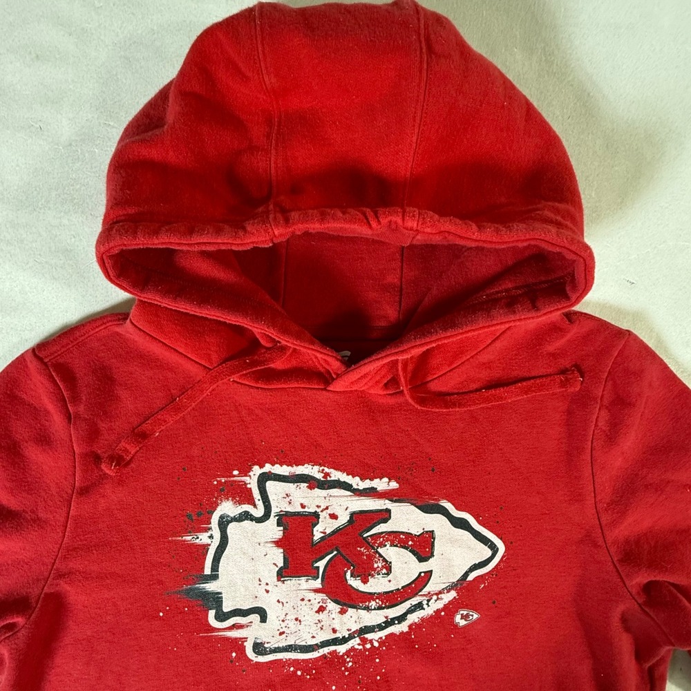 Kansas City Chiefs Hoodie Mens XL Fanatics Red Sweatshirt NFL Football‎